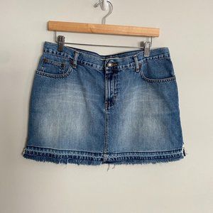 Y2K Abercrombie & Fitch Light Blue Denim Mini Skirt